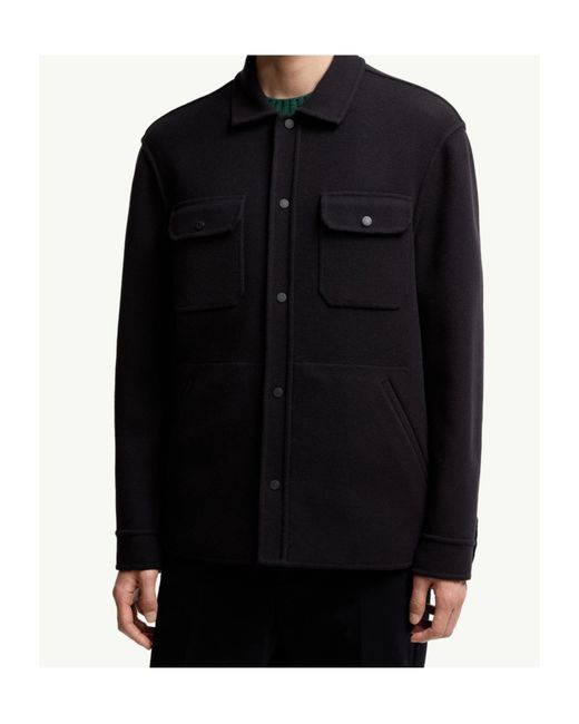 Moncler Blue Tagnit Reversible Shirt Jacket for men