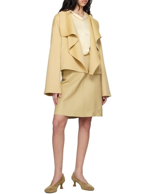 Totême Natural Totême Exposed-Seam Signature Double Jacket