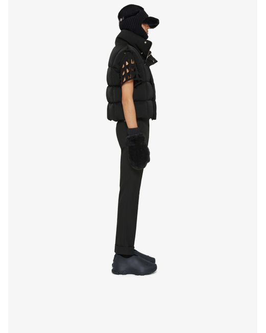 Givenchy Black Oversized Sleeveless Puffer Jacket for men