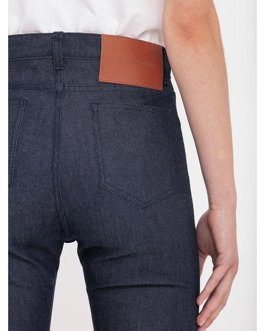 Victoria Beckham Blue Jeans With Belt Loops