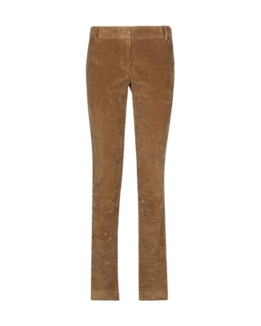 Dolce & Gabbana Brown Flared Corduroy Trousers