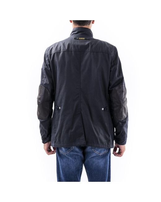 Barbour Blue Lapel Military Jacket for men
