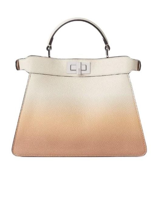 Fendi Natural Small Peekaboo Gradient-Effect Tote Bag