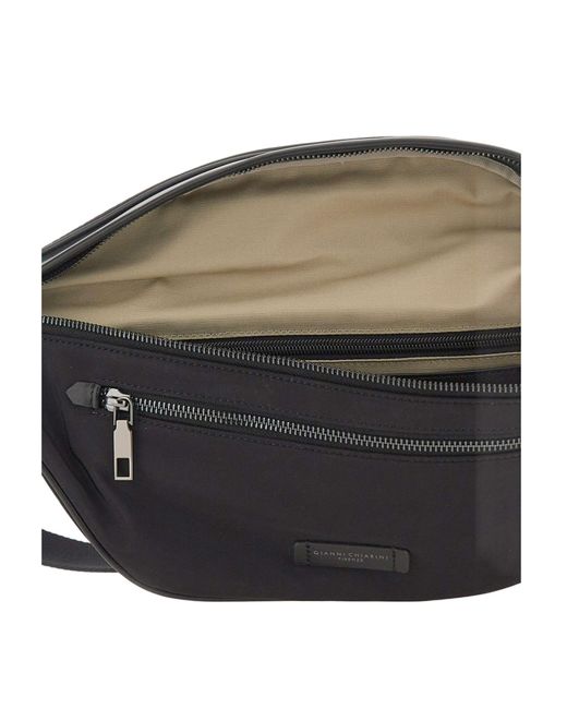 Gianni Chiarini Black 'Oslo' Belt Bag for men