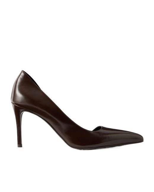 Khaite Brown Leather Pumps