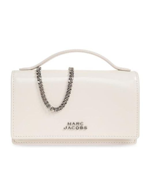 Marc Jacobs Natural Glam Mirror Mini Logo Shoulder Bag