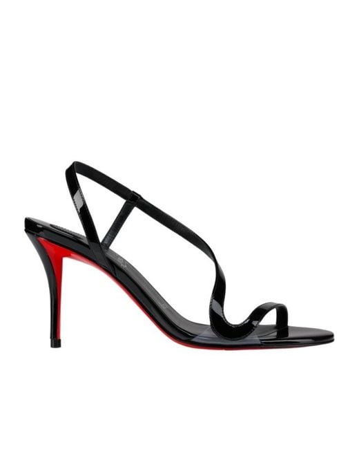 Christian Louboutin Multicolor 80Mm Rosa Z Slingback Leather Sandals