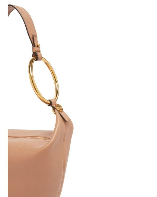 Chloé White Zippered Shoulder Bag