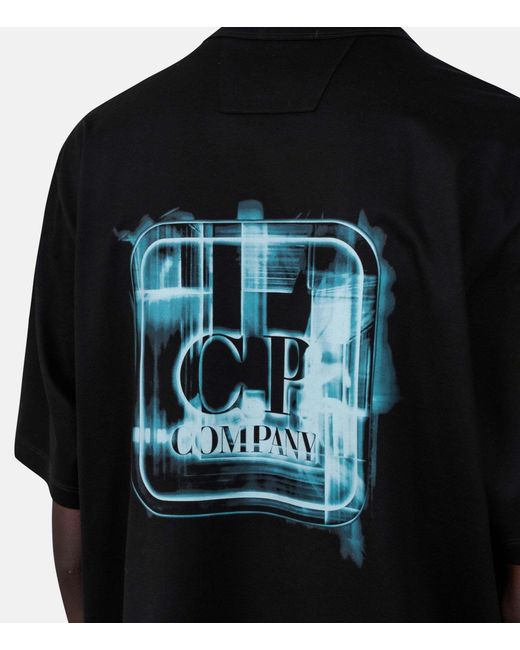 C P Company Black Short-Sleeved T-Shirt for men