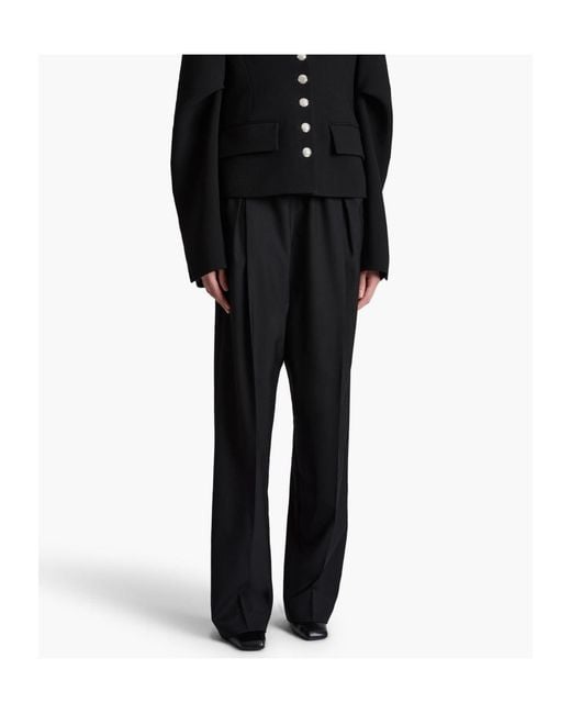 Khaite Black Trenton Pant