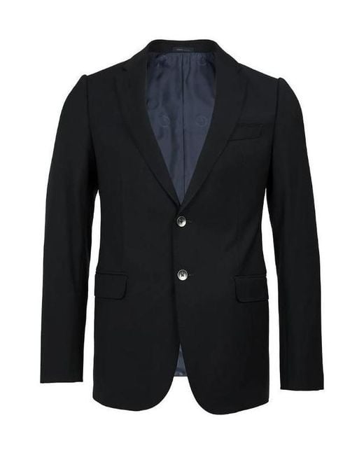 Armani Collezioni Blue Logo Blazer for men