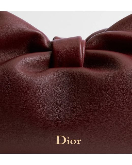 Dior Brown Or Medium Bow Bag