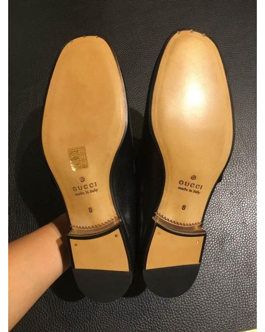 Gucci Black Gg Web Loafers for men
