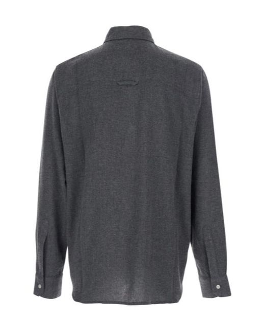 Won Hundred Gray Adriel Classic Collar Shirt for men