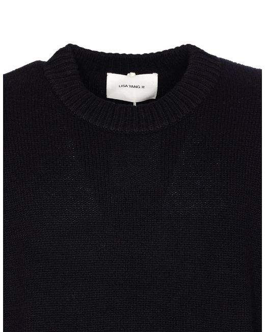 Lisa Yang Blue Kristian Crewneck Sweater for men