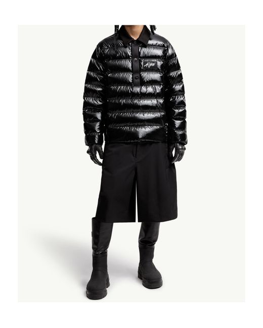Moncler Black Long-Sleeved Down Jacket for men