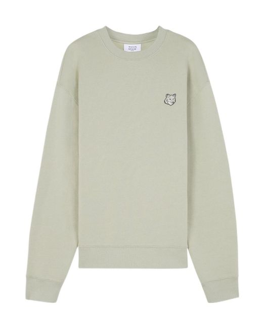 Maison Kitsuné Multicolor Maison Kitsuné Bold Fox Head Patch Crewneck Sweatshirt for men