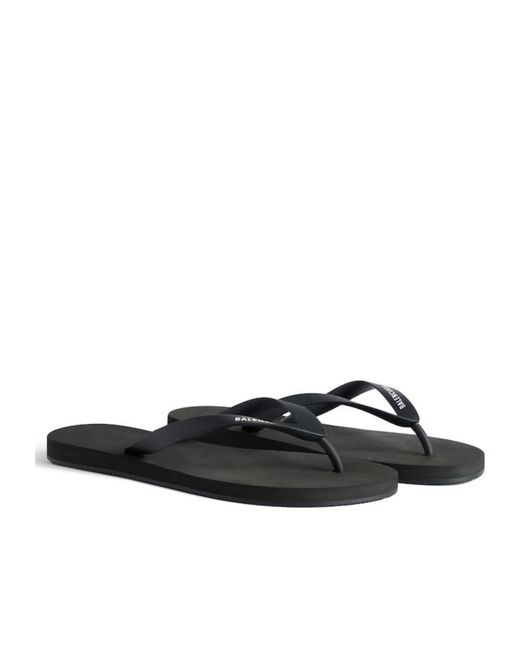 Balenciaga Multicolor Logo Printed Thong Sandals