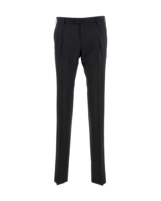 PT01 Black Pt Torino Slim Fit Tailored Trousers for men