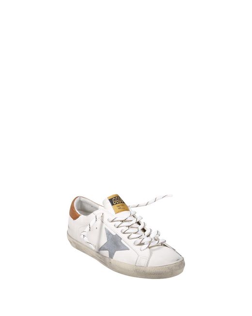Golden Goose Deluxe Brand White Super Star Low-Top Sneakers for men