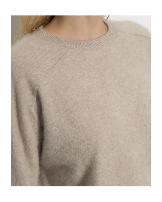 Lisa Yang White Lexia Cropped Sweater