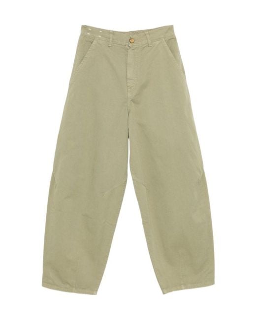 Alysi Green Barrel Denim Jeans