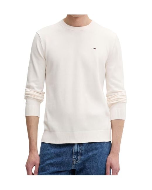 Tommy Hilfiger White Crew Neck Sweatshirt for men