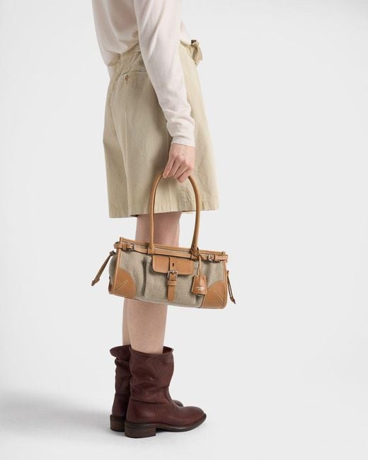 Prada Brown Bonnie Buckled Tote Bag