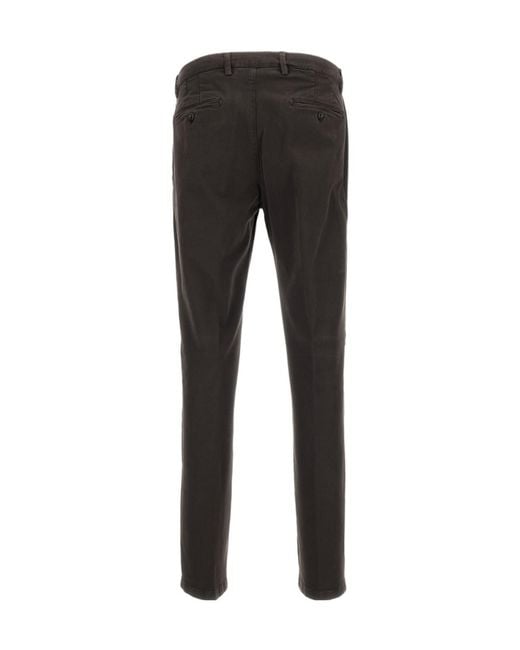 Briglia 1949 Black Casual Pants With Belt Loops for men