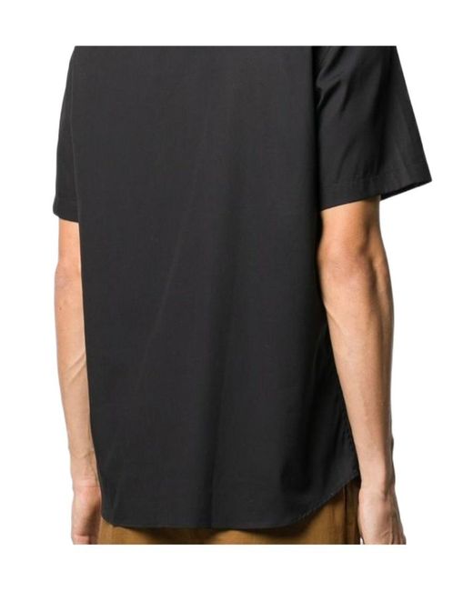 Burberry Black Monogram Motif Short Sleeve Shirt for men