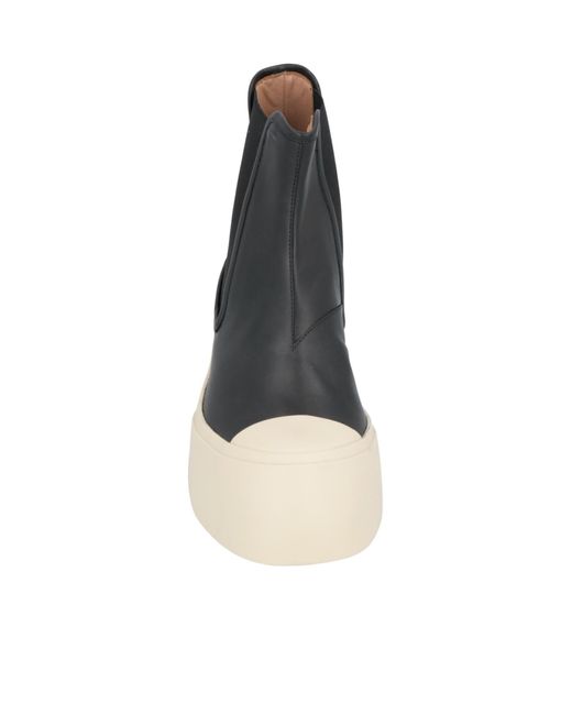 Marni Black Minimalist Chelsea Boots