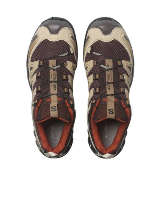 Salomon Lab Brown Salomon Xa Pro 3D Mesh Trail Sneakers for men