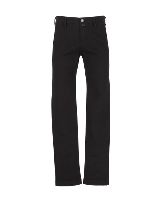Jacob Cohen Black Casual Trousers With Belt Loops for men
