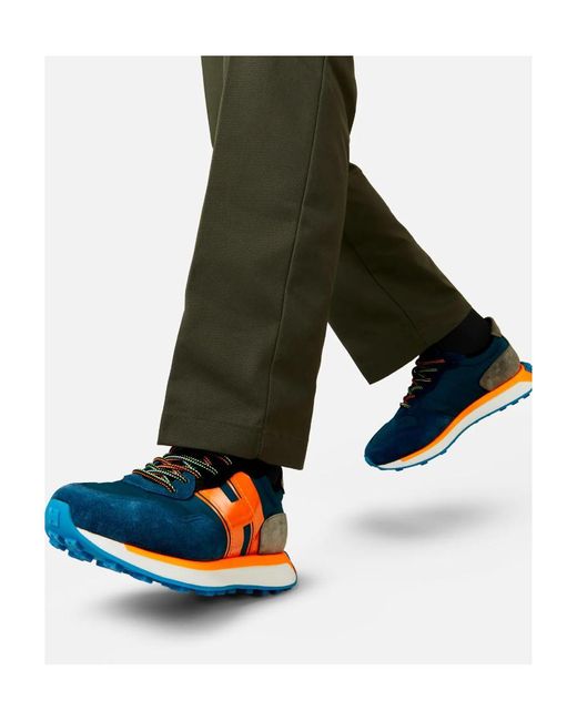 Hogan Blue H601 Lace-Up Sneakers for men