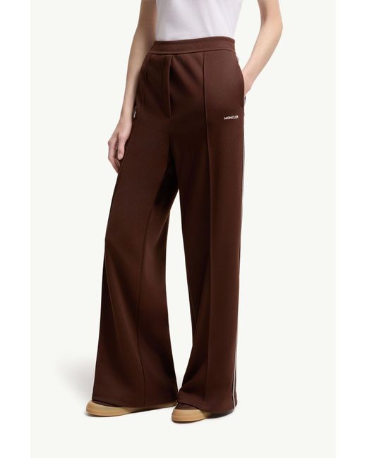 Moncler Brown Tailored Logo Sweatpants