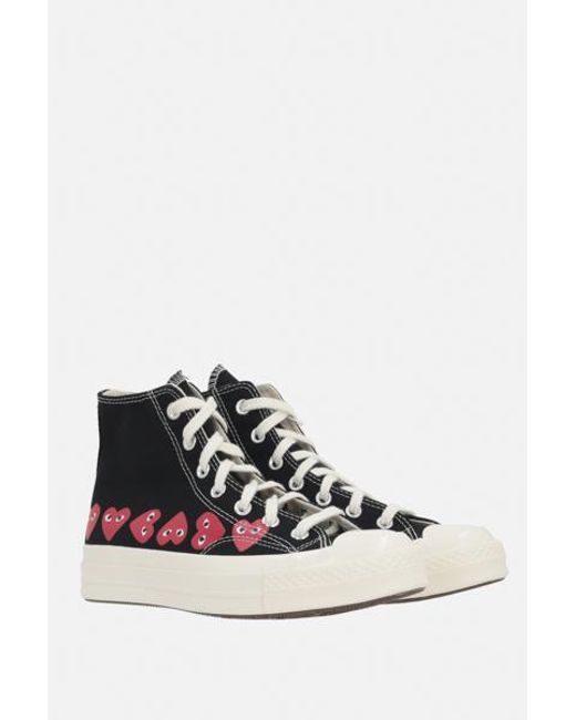 COMME DES GARÇONS PLAY Multicolor Comme Des Garcons Playxconverse Lace-Up High-Top Casual Shoes