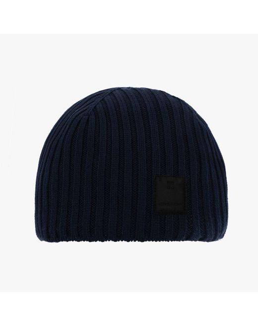 Givenchy Blue Ribbed Hat for men