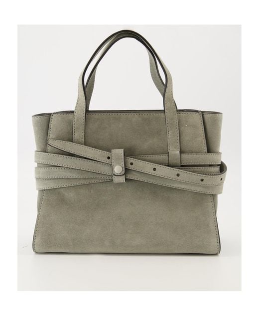 Moschino Metallic Tie Me Belt-Detail Tote Bag