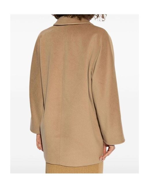 Max Mara Natural Lapel Long-Sleeved Coat