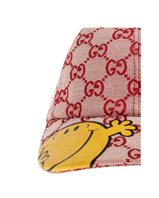 Gucci Red Children's Gg Canvas Baseball Cap
