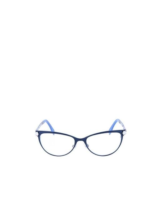 Fendi White Logo Detail Flat Lens