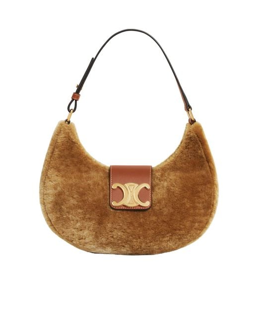 Céline Brown Medium Ava Triomphe Bag