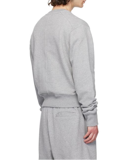 Entire studios Gray Crew Neck Sweatshirt for men