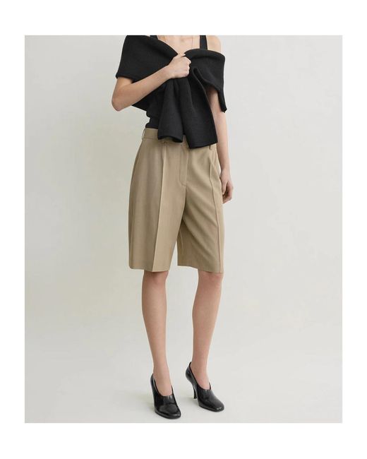 Totême Green Totême Tailored Bermuda Shorts