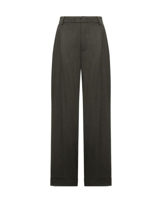 Soeur Gray Straight-Leg Casual Pants