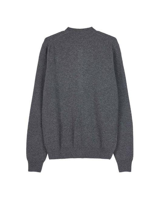 Comme des Garçons Gray Long-Sleeve Cardigan for men