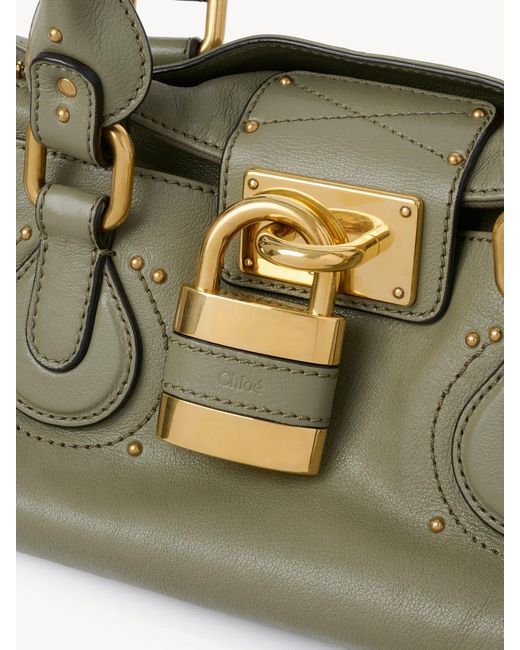 Chloé Green Chloé Paddington Padlock Detailed Shoulder Bag