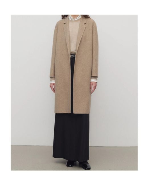 The Row Brown Single-Breasted Long Coat
