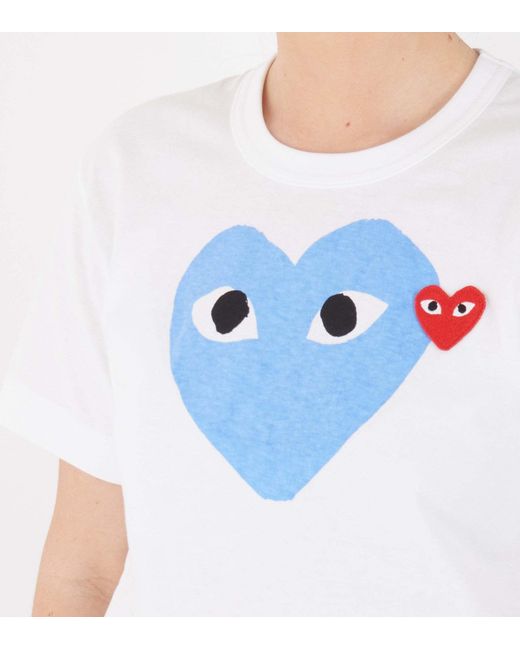 COMME DES GARÇONS PLAY White Short-Sleeved T-Shirt for men