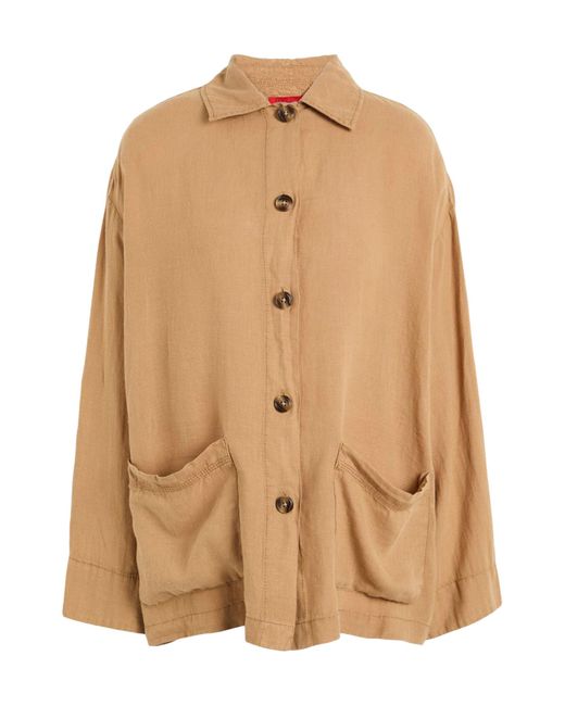 MAX&Co. Natural Long Sleeve Shirt